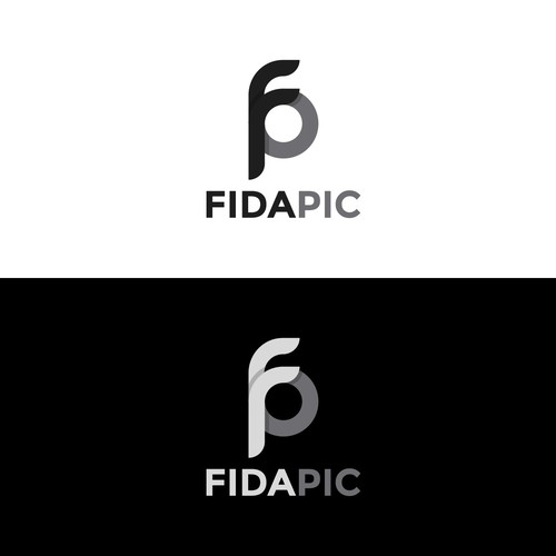 initial logo design for photography in monogram style