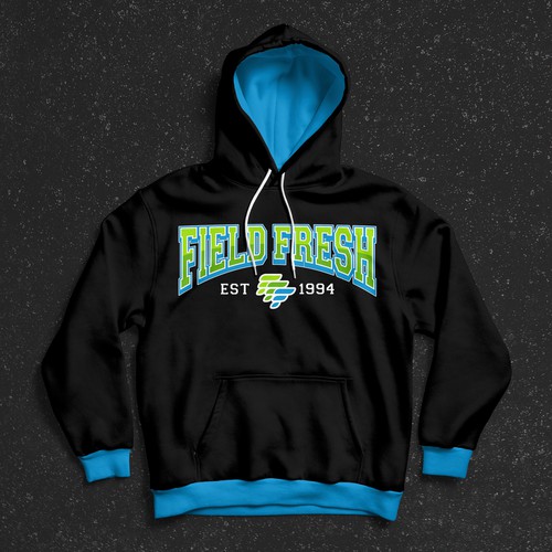 College football themed hoodie design