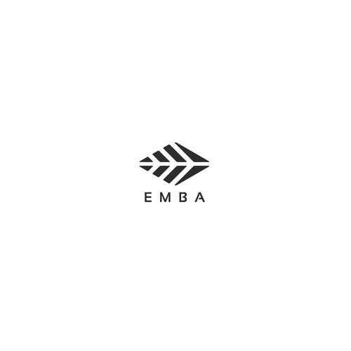 Abstract logo for Emba outoor clothing company