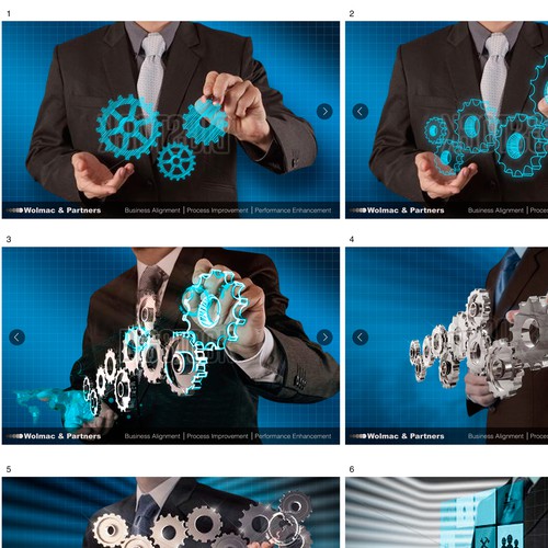 Banners continuity Cogs design