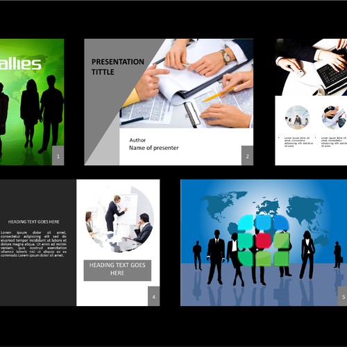 Create (5) Slides to Highlight a top-tier I.T. Consulting Company