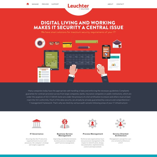 Landingpage für IT-Security Anbieter