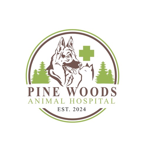  Veterinary hospital logo design - environmentally friendly