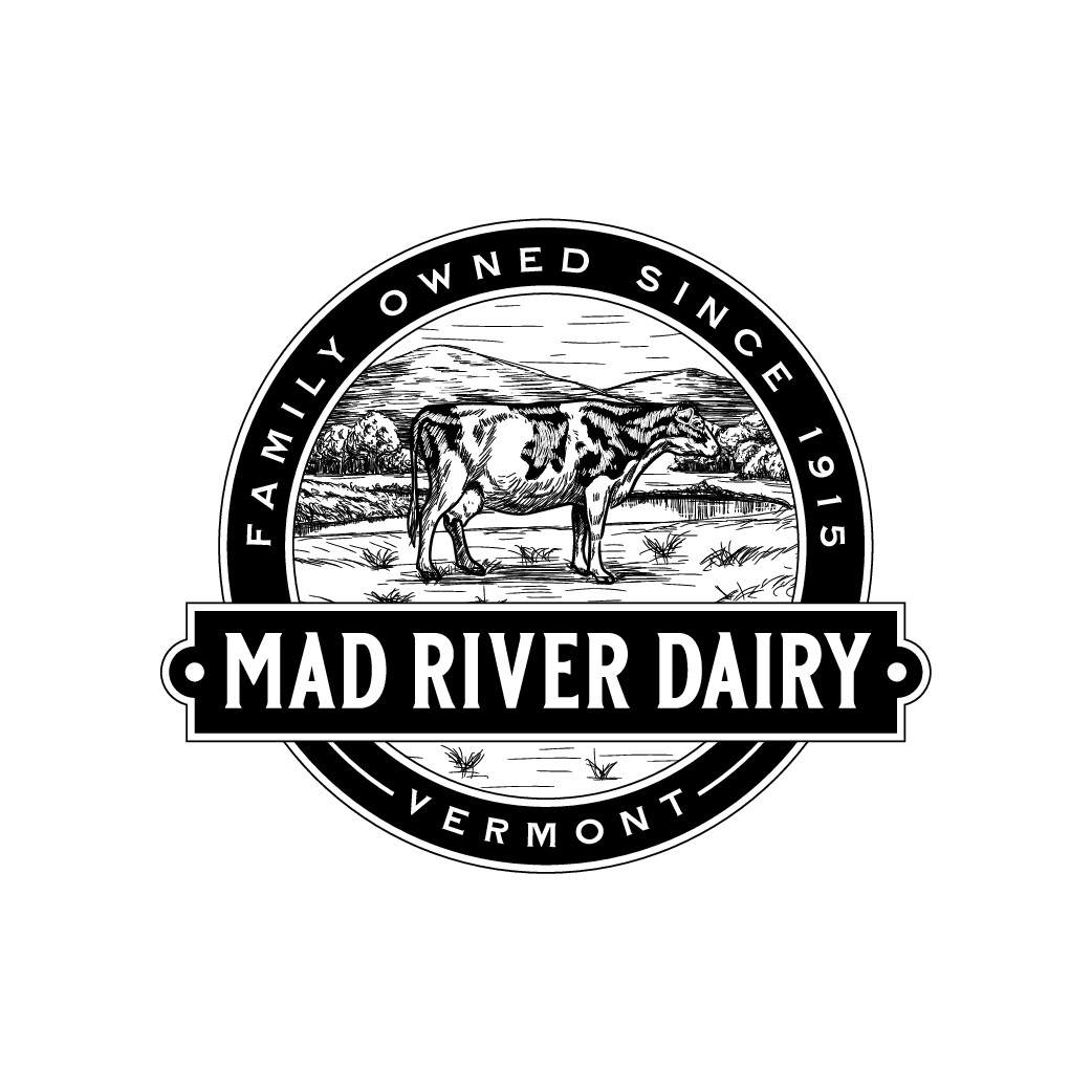Mad River Dairy Logo Design 
