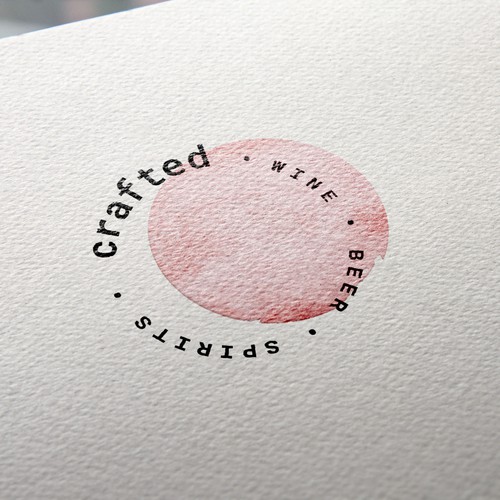 Logo for Crafted wine, beer and spirits bar.