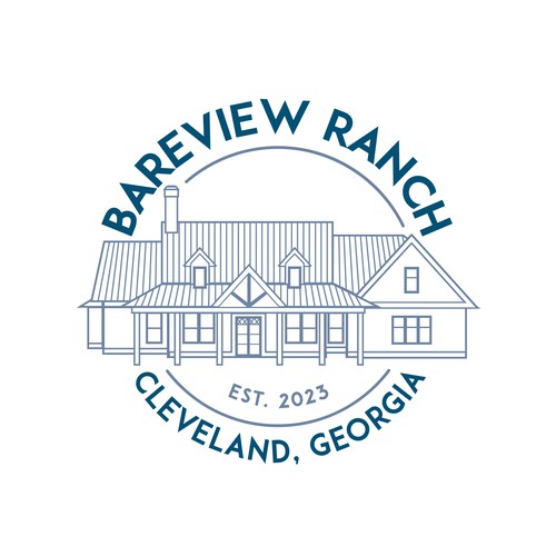 Line Art style House Logo 