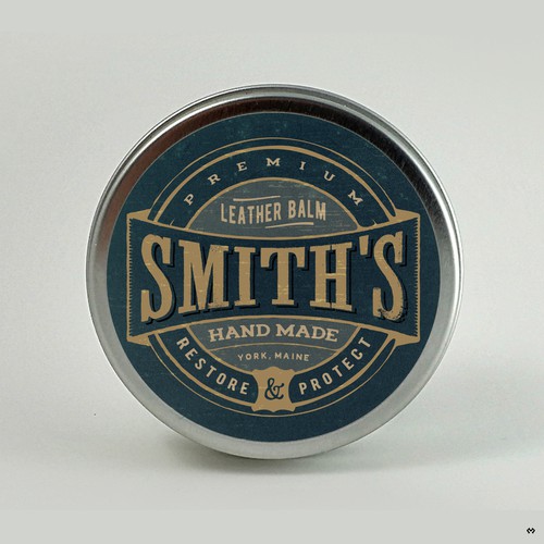 Logo concept for a leather balm Co.