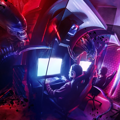 Alien Cybercafe
