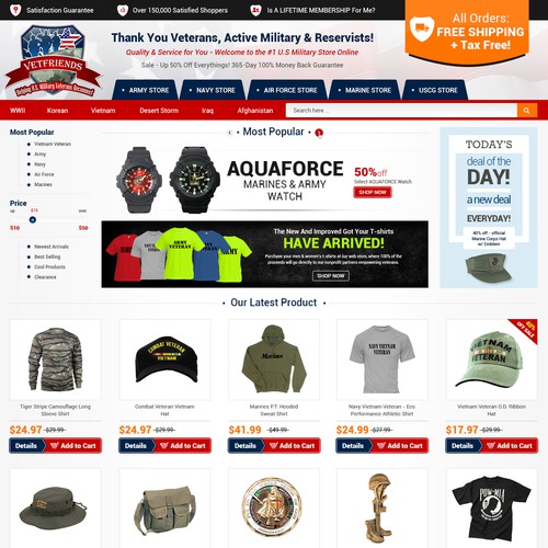 ★[U.S. Military Online Store]: New Catalog Page Layout Designs Wanted
