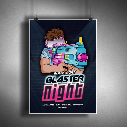 Blaster Night poster