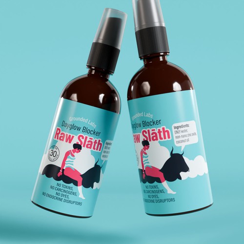 Natural sun block packaging design