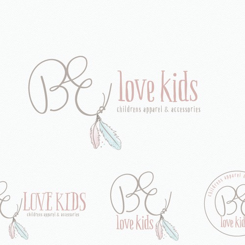 create an attractive logo for a new online baby/kids clothing boutique