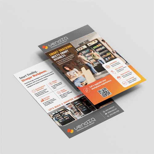 Vend IQ – Modern AI Vending Flyer Design