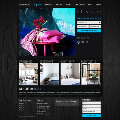 Web page design