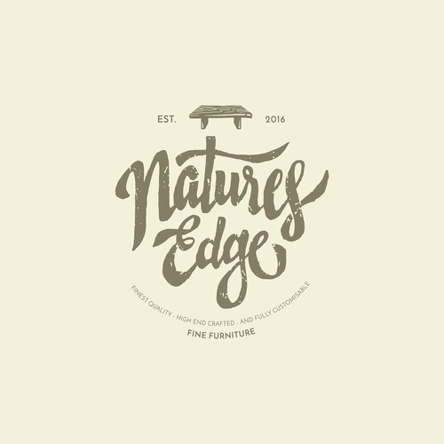 Handlettering Logo Design for Customisable Fine Furniture