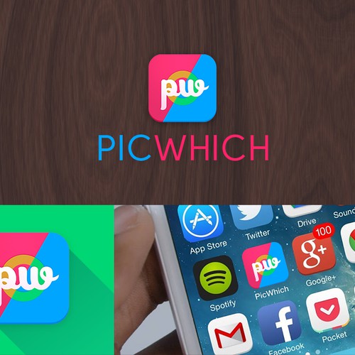 Create a logo for a fun picture rating mobile app