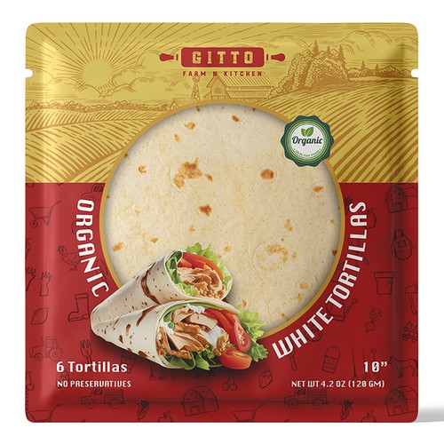 Packaging design for Tortillas