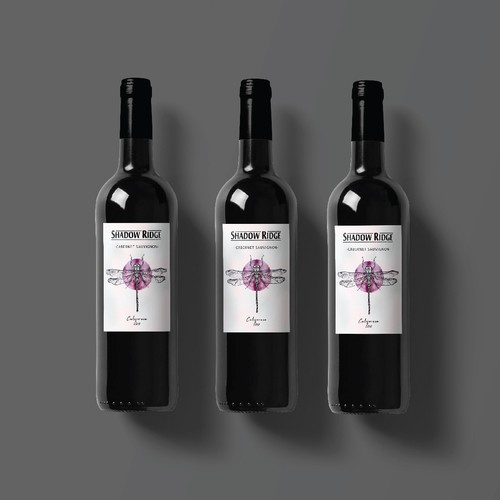 elegant wine label