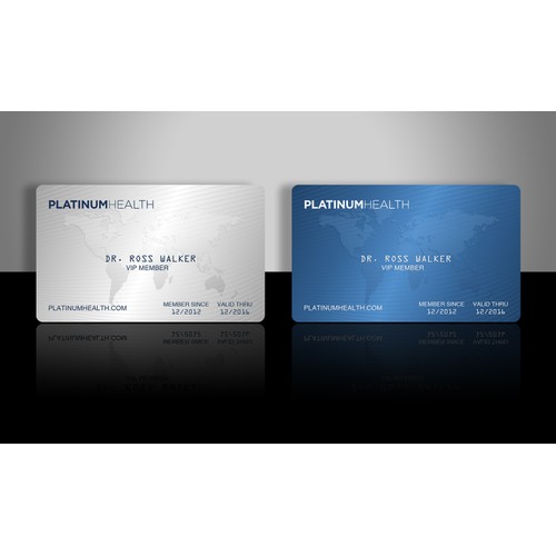 Membership Card Design for Platinum Health