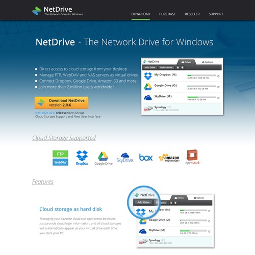 More professional look for www.netdrive.net