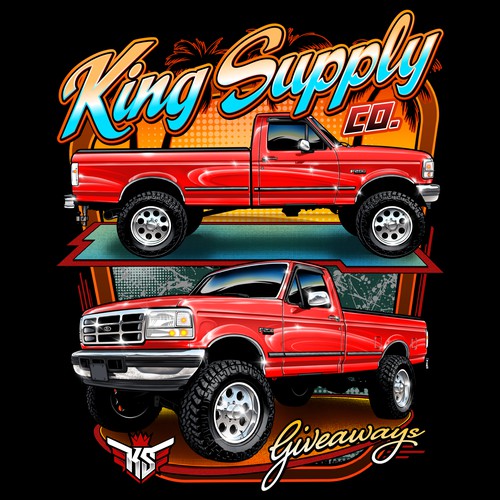 King Supply Co. Truck Illustration