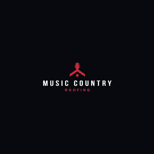 Music Country Roofing Logo