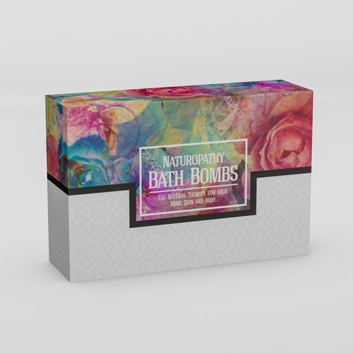 Eye-cathing box design for Bath Bombs