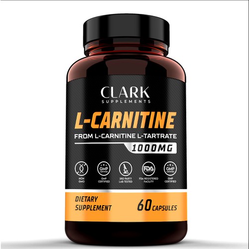 Clark Supplements - L-Carnitine Capsules Supplement Label Needed