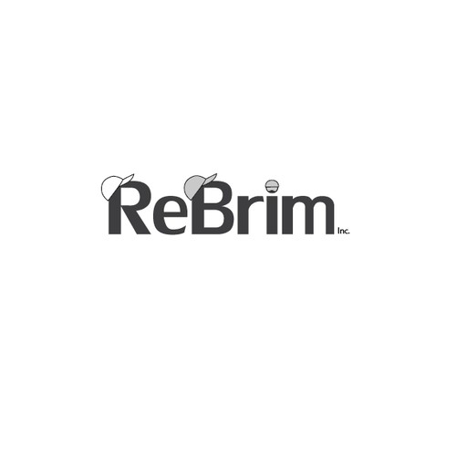 Create a simple modern logo for an active wear hat accessory company ReBrim Inc.