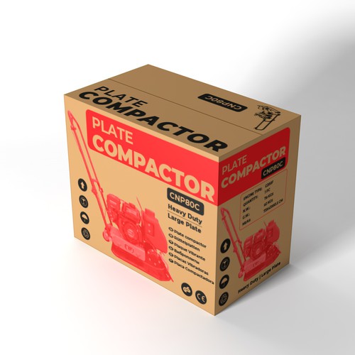 Kraft corrugated carton box