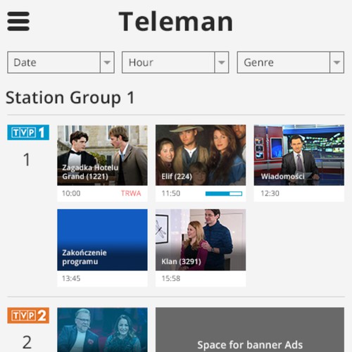 Teleman mobile web redesign 