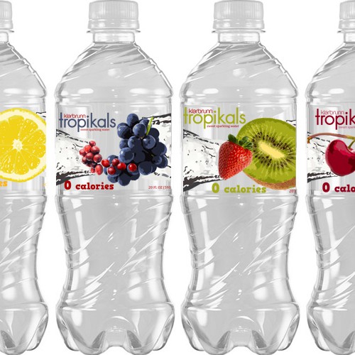 Design a fun label for a new sparkling water!