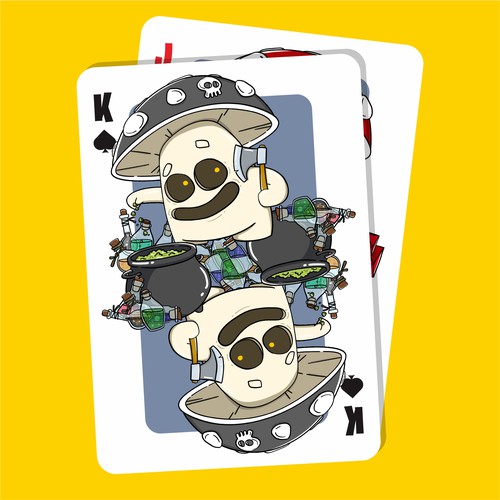 Mushroom Playing Card