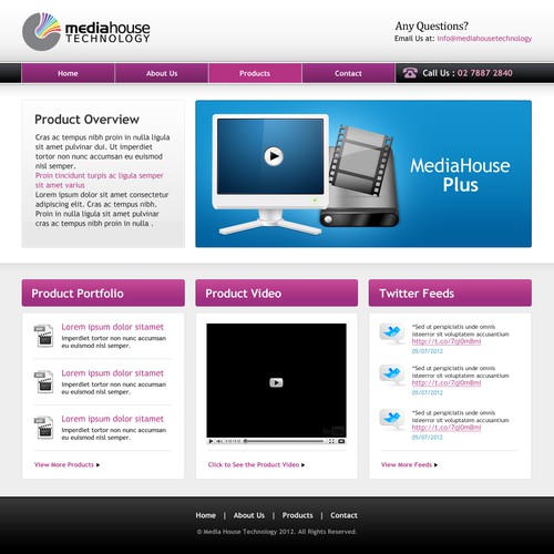 website design for Mediahouse