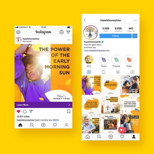 Layouts for Social media