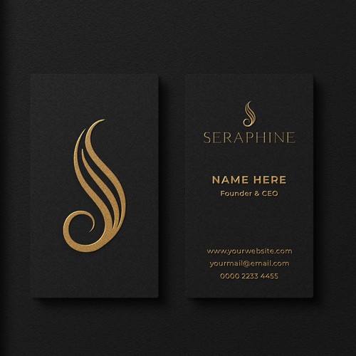 Concept logo of luxury hair salon