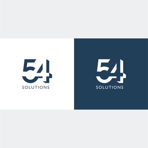Logo concept for '54 Solutions'