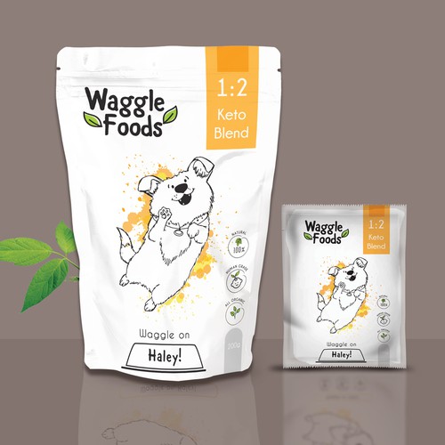 Waggle Foods Pouch Packaging