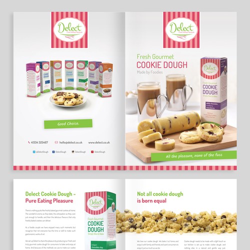 Create a brochure for our gourmet product range