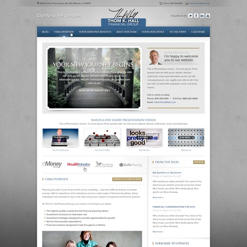 Thom K. Hall Financial Group needs a new website design