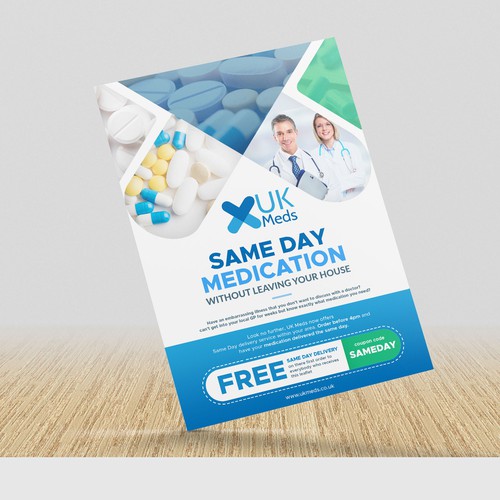 leaflet for an online pharmacy