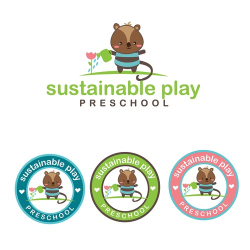 Cute and adorable logo for the preschool