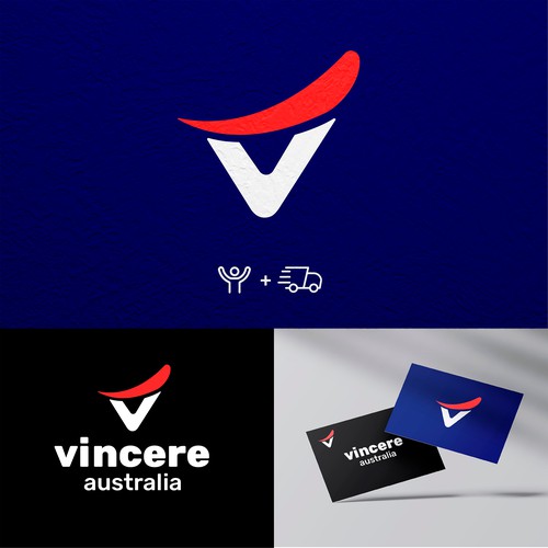 Vincere logo concept.