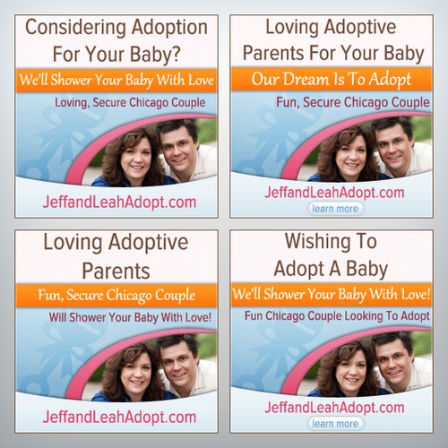 Leah & Jeff Adopt needs a new banner ad