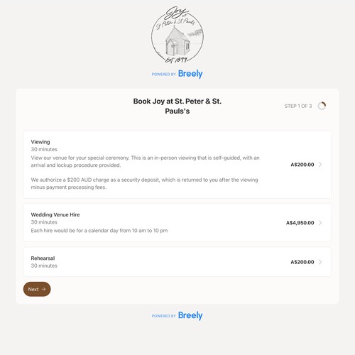 Joy at St. Peter & St. Paul's Breely Scheduling