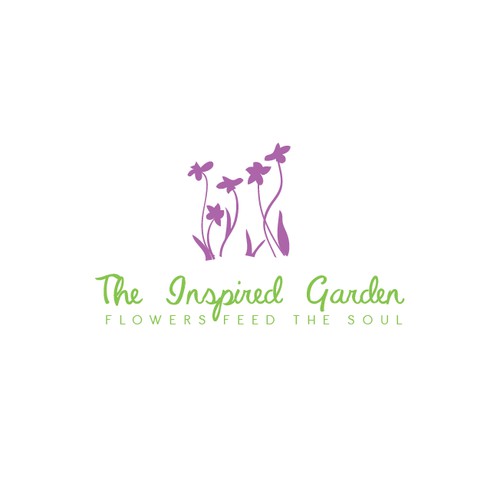 Modern, casual logo for The Inspired Garden