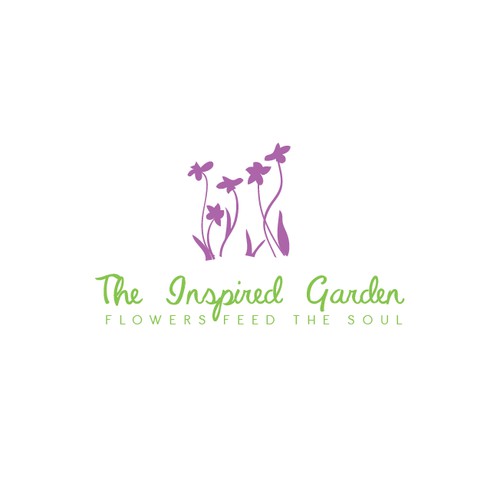 Modern, casual logo for The Inspired Garden