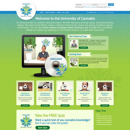 University of Cannabis Needs a New Website Designs 