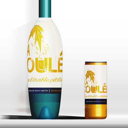 premium sparkling water label