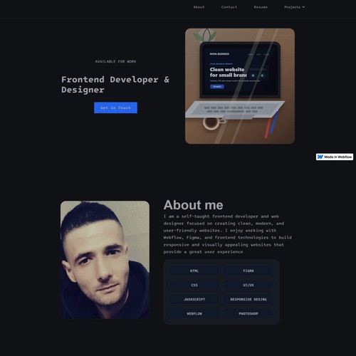 Personal Portfolio & Webflow Development Showcase